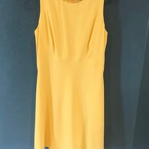 Limited Yellow Fit & Flare Dress